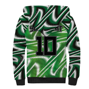 Custom Nigeria Football Sherpa Hoodie Sporty Super Eagles
