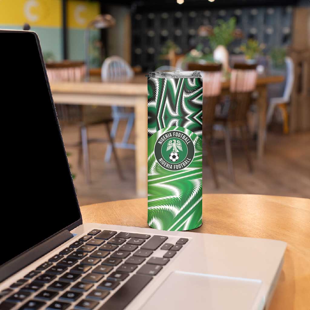 Custom Nigeria Football Skinny Tumbler Sporty Super Eagles