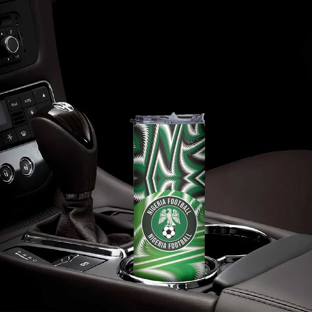 Custom Nigeria Football Skinny Tumbler Sporty Super Eagles
