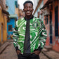 Custom Nigeria Football Sleeve Zip Bomber Jacket Sporty Super Eagles