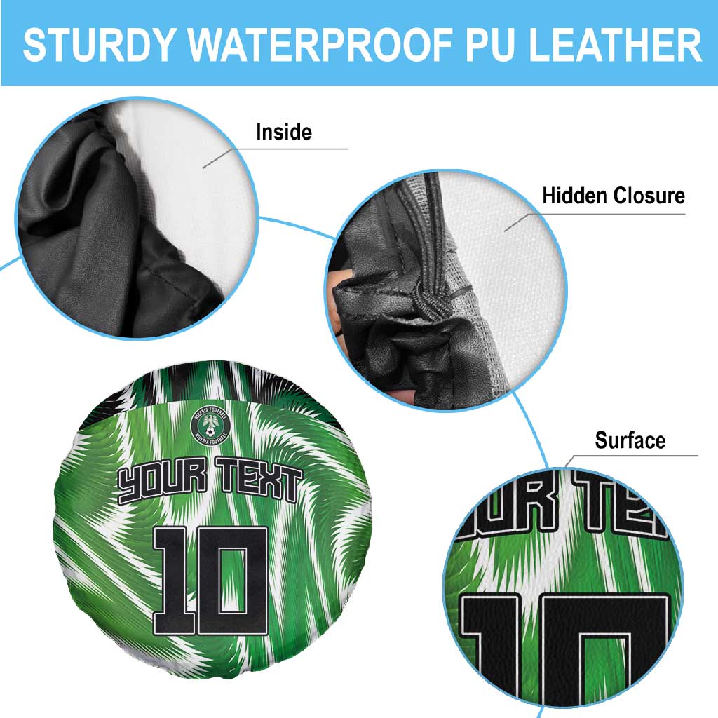 Custom Nigeria Football Spare Tire Cover Sporty Super Eagles
