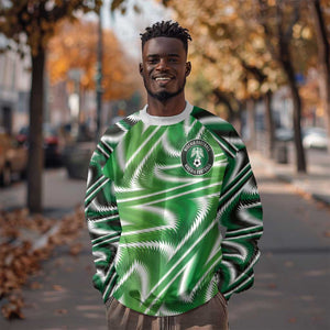Custom Nigeria Football Sweatshirt Sporty Super Eagles