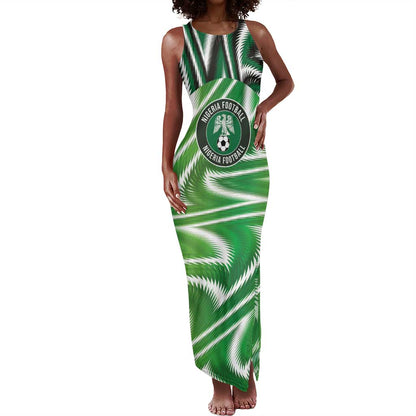 Custom Nigeria Football Tank Maxi Dress Sporty Super Eagles