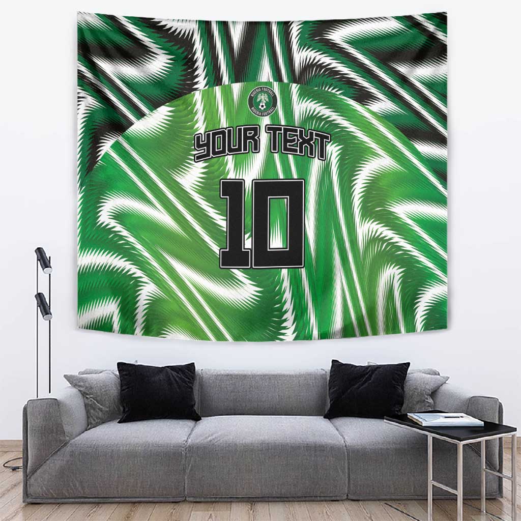 Custom Nigeria Football Tapestry Sporty Super Eagles