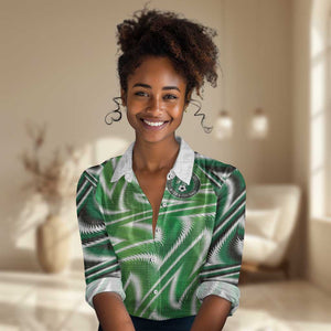 Custom Nigeria Football Women Casual Shirt Sporty Super Eagles
