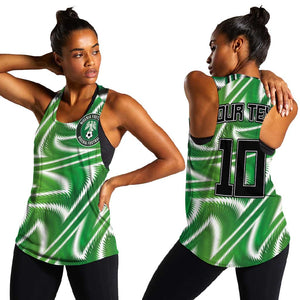 Custom Nigeria Football Women Racerback Tank Sporty Super Eagles