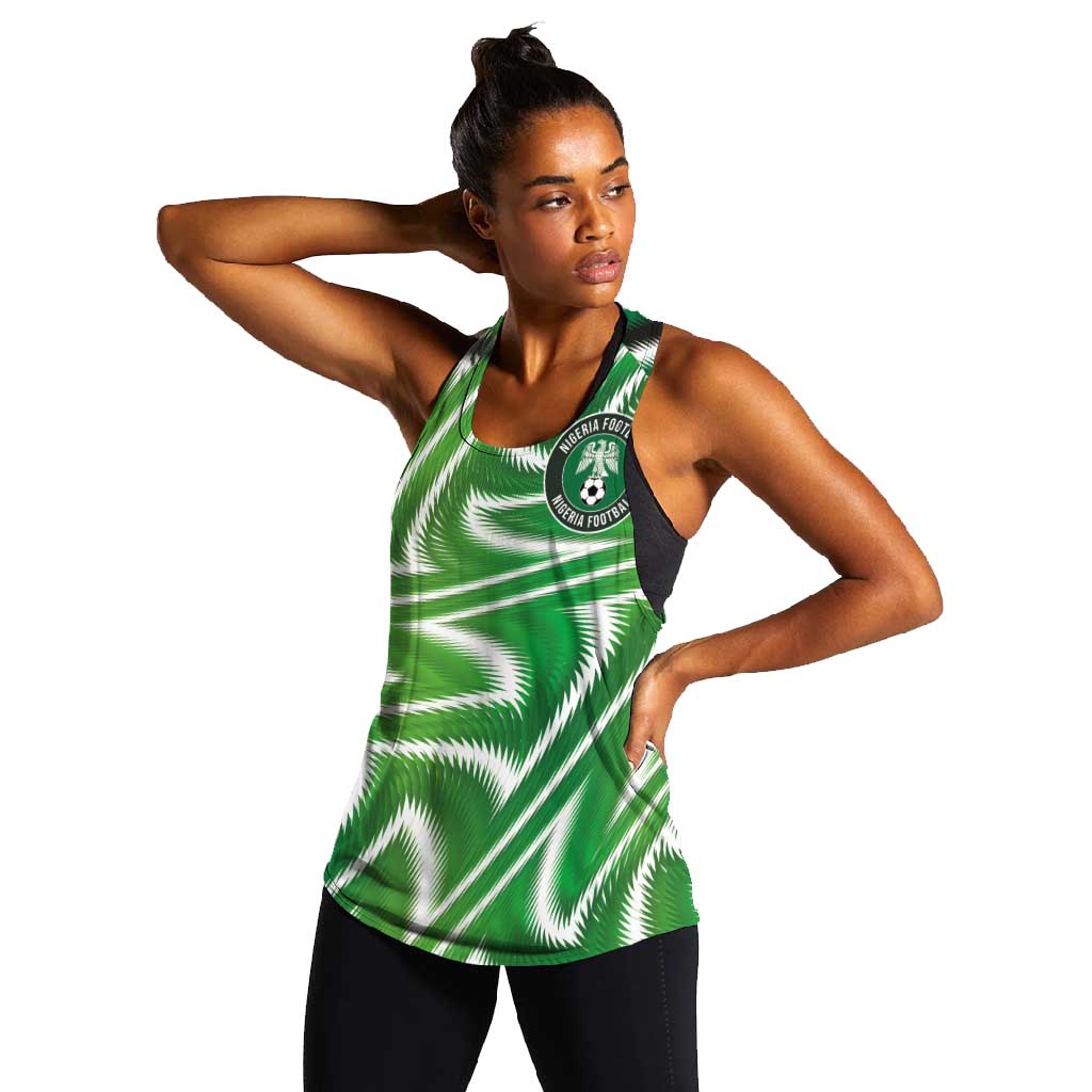 Custom Nigeria Football Women Racerback Tank Sporty Super Eagles