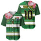 Custom South Africa Football Baseball Jersey King Protea with African Heritage Stripes Style