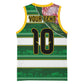 Custom South Africa Football Basketball Jersey King Protea with African Heritage Stripes Style