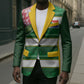 Custom South Africa Football Blazer King Protea with African Heritage Stripes Style