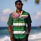 Custom South Africa Football Hawaiian Shirt King Protea with African Heritage Stripes Style LT03
