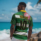 Custom South Africa Football Hawaiian Shirt King Protea with African Heritage Stripes Style LT03