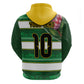 Custom South Africa Football Hoodie King Protea with African Heritage Stripes Style