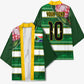 Custom South Africa Football Kimono King Protea with African Heritage Stripes Style