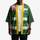 Custom South Africa Football Kimono King Protea with African Heritage Stripes Style