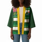Custom South Africa Football Kimono King Protea with African Heritage Stripes Style