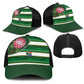 South Africa Football Mesh Trucker Cap King Protea with African Heritage Stripes Style