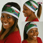 South Africa Football Neck Gaiter King Protea with African Heritage Stripes Style