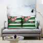 South Africa Football Pillow Cover King Protea with African Heritage Stripes Style