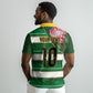 Custom South Africa Football Polo Shirt King Protea with African Heritage Stripes Style LT03