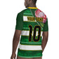 Custom South Africa Football Rugby Jersey King Protea with African Heritage Stripes Style