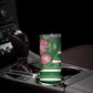 Custom South Africa Football Skinny Tumbler King Protea with African Heritage Stripes Style