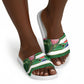 South Africa Football Slide Sandals King Protea with African Heritage Stripes Style