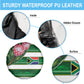 South Africa Football Spare Tire Cover King Protea with African Heritage Stripes Style