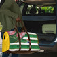 South Africa Football Travel Bag King Protea with African Heritage Stripes Style