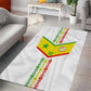 Custom Senegal Football Area Rug Tricolor African Stripes Motif Sporty Style - African Pride