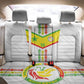 Custom Senegal Football Back Car Seat Cover Tricolor African Stripes Motif Sporty Style - African Pride