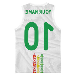 Custom Senegal Football Basketball Jersey Tricolor African Stripes Motif Sporty Style - African Pride