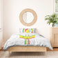 Custom Senegal Football Bedding Set Tricolor African Stripes Motif Sporty Style - African Pride