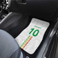 Custom Senegal Football Car Mats Tricolor African Stripes Motif Sporty Style - African Pride