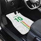 Custom Senegal Football Car Mats Tricolor African Stripes Motif Sporty Style - African Pride