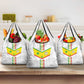Custom Senegal Football Grocery Bag Tricolor African Stripes Motif Sporty Style - African Pride