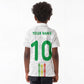 Custom Senegal Football Kid Polo Shirt Tricolor African Stripes Motif Sporty Style - African Pride