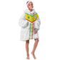 Custom Senegal Football Kid Wearable Blanket Hoodie Tricolor African Stripes Motif Sporty Style - African Pride