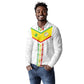 Custom Senegal Football Long Sleeve Polo Shirt Tricolor African Stripes Motif Sporty Style - African Pride