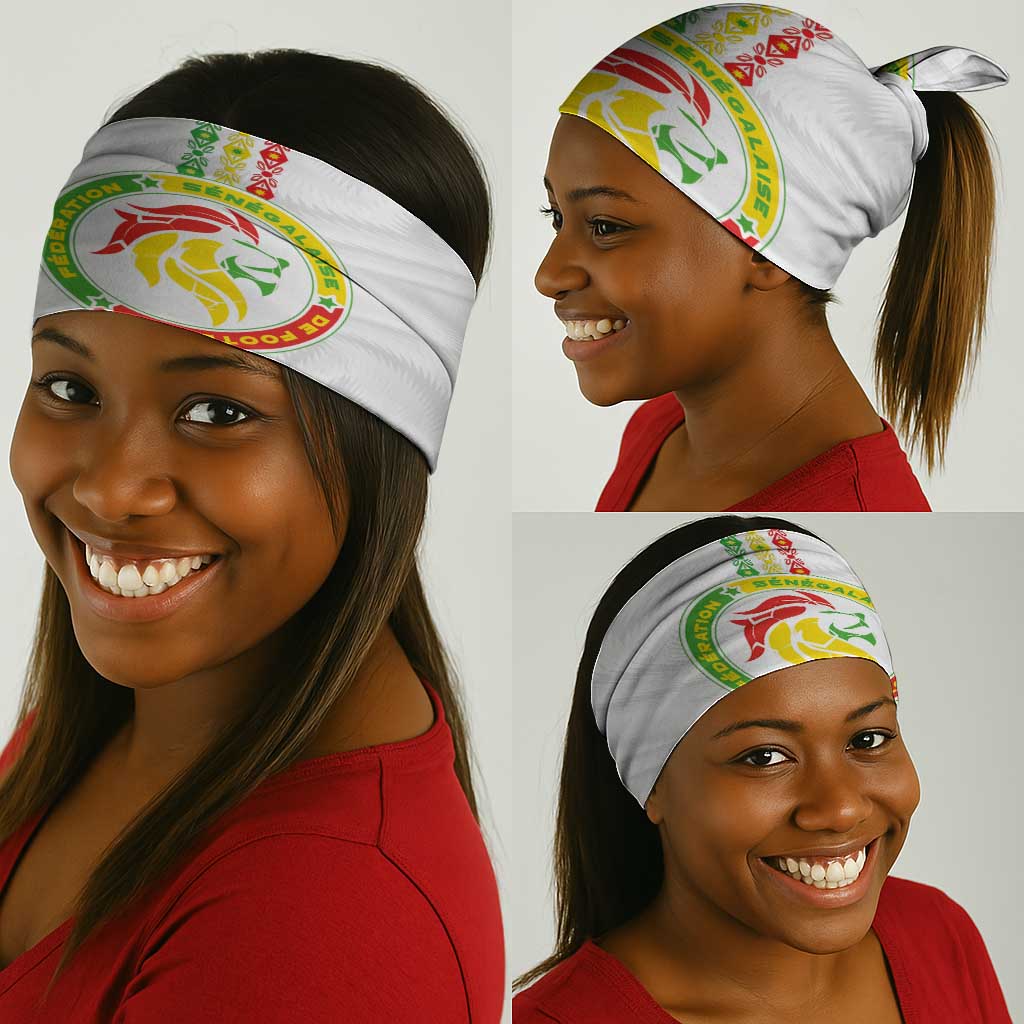 Senegal Football Neck Gaiter Tricolor African Stripes Motif Sporty Style - African Pride