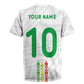 Custom Senegal Football Rugby Jersey Tricolor African Stripes Motif Sporty Style - African Pride