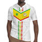 Custom Senegal Football Rugby Jersey Tricolor African Stripes Motif Sporty Style - African Pride