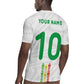 Custom Senegal Football Rugby Jersey Tricolor African Stripes Motif Sporty Style - African Pride