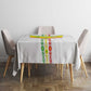 Custom Senegal Football Tablecloth Tricolor African Stripes Motif Sporty Style - African Pride
