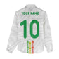 Custom Senegal Football Women Casual Shirt Tricolor African Stripes Motif Sporty Style - African Pride