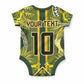 South Africa Rugby Custom Baby Onesie Springbok with King Protea Inspired by African Heritage