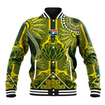 South Africa Rugby Custom Baseball Jacket Springbok with King Protea Inspired by African Heritage