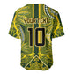 South Africa Rugby Custom Baseball Jersey Springbok with King Protea Inspired by African Heritage