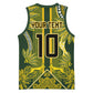 South Africa Rugby Custom Basketball Jersey Springbok with King Protea Inspired by African Heritage