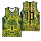 South Africa Rugby Custom Basketball Jersey Springbok with King Protea Inspired by African Heritage